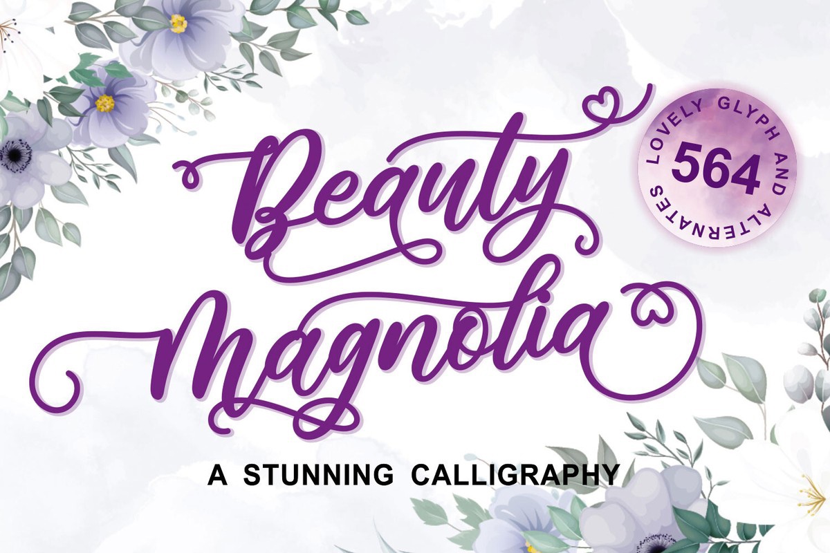 Beauty Magnolia Font