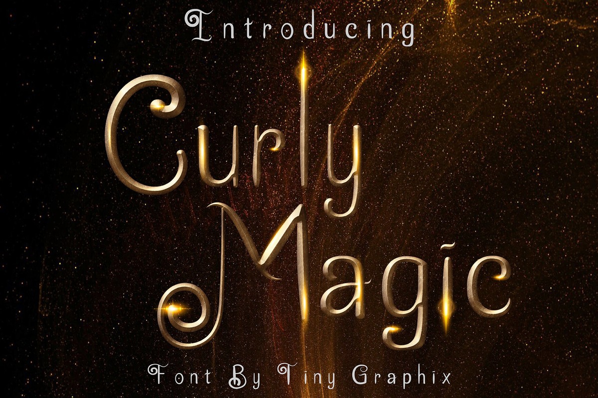 Curly Magic Font