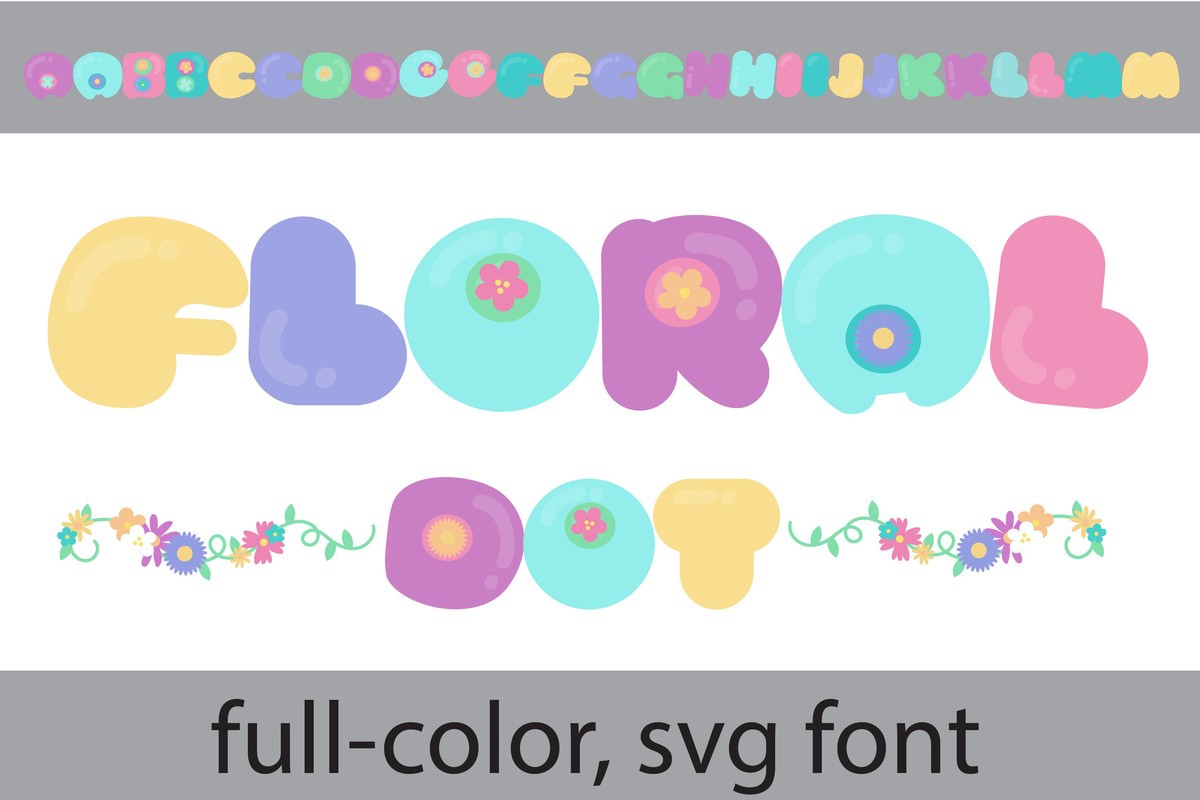 Floral Dot CF Font