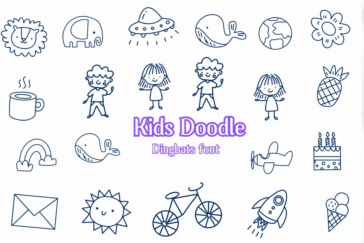 Kids Doodle Font