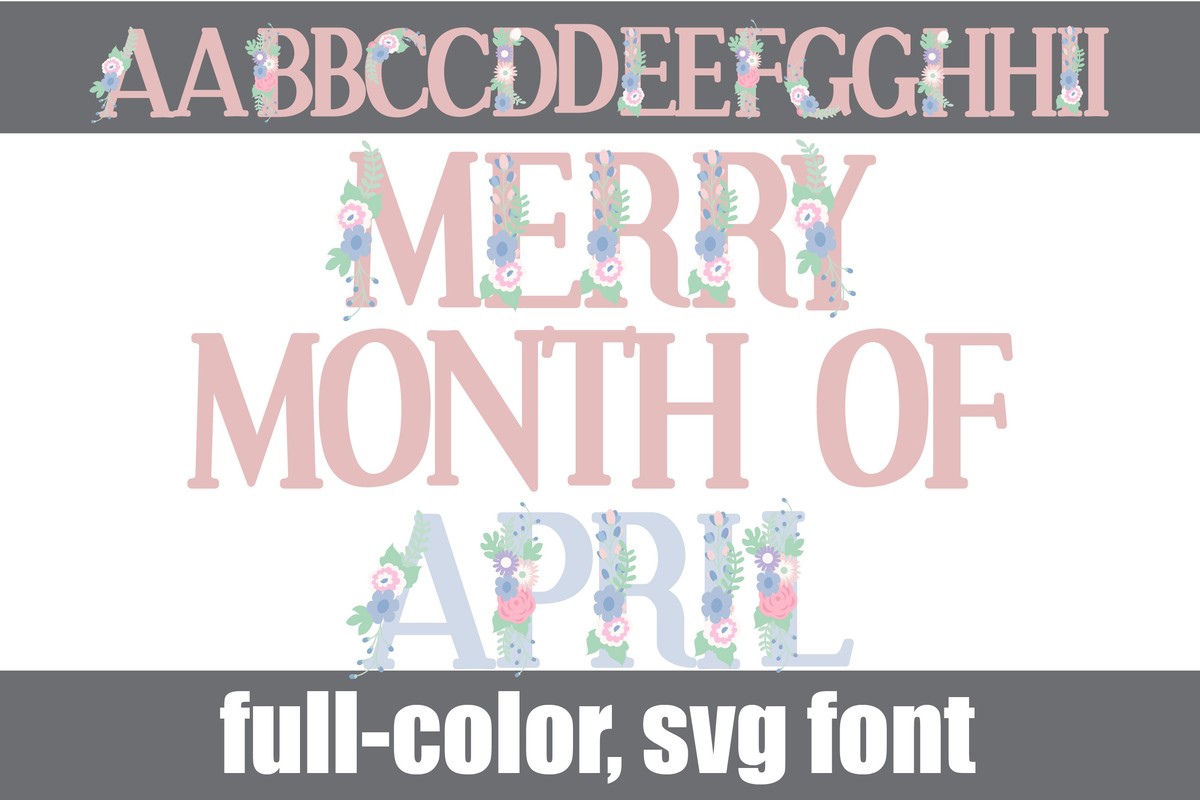 Merry Month of April CF Font