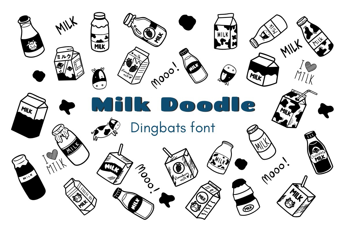 Milk Doodle Font