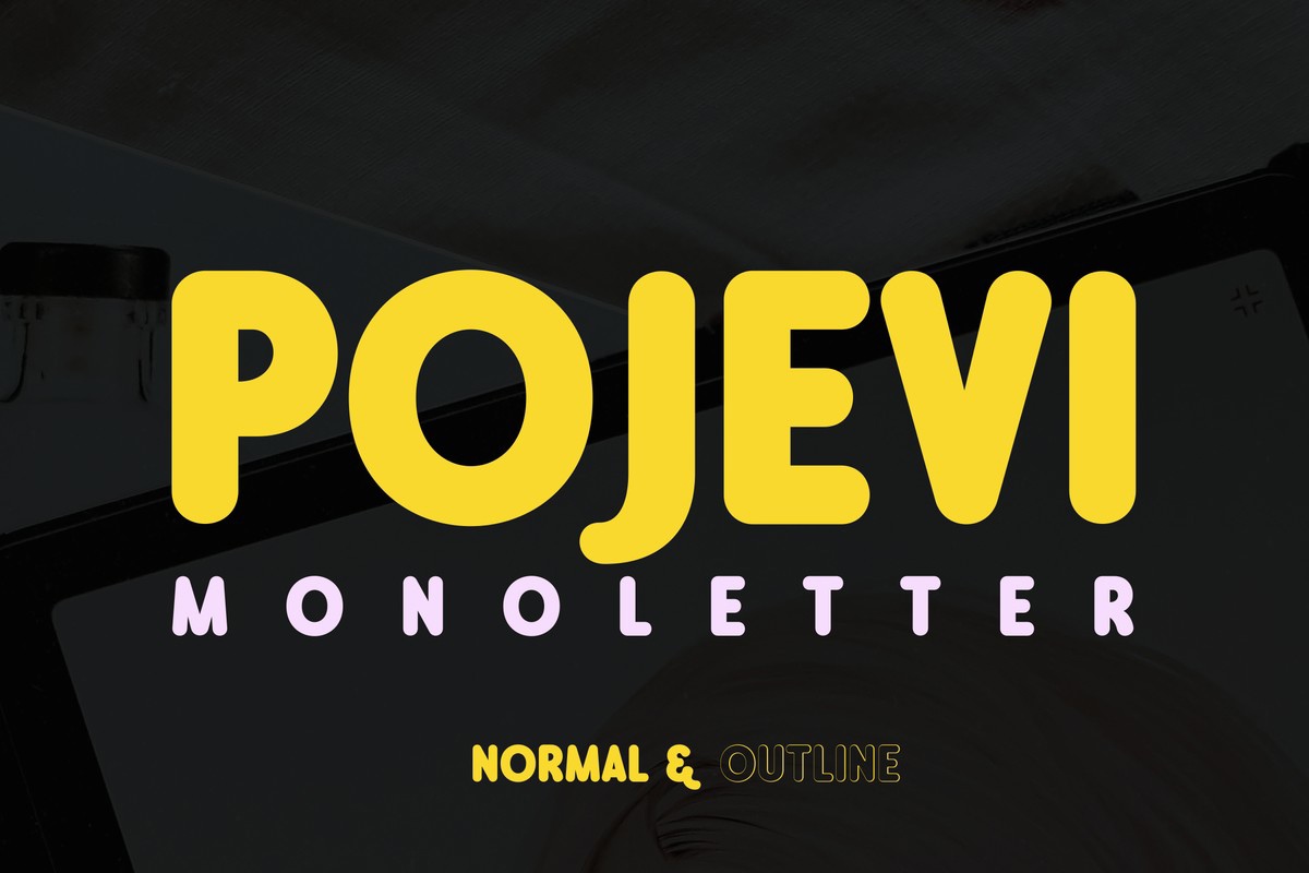 Pojevi Monoletter Font