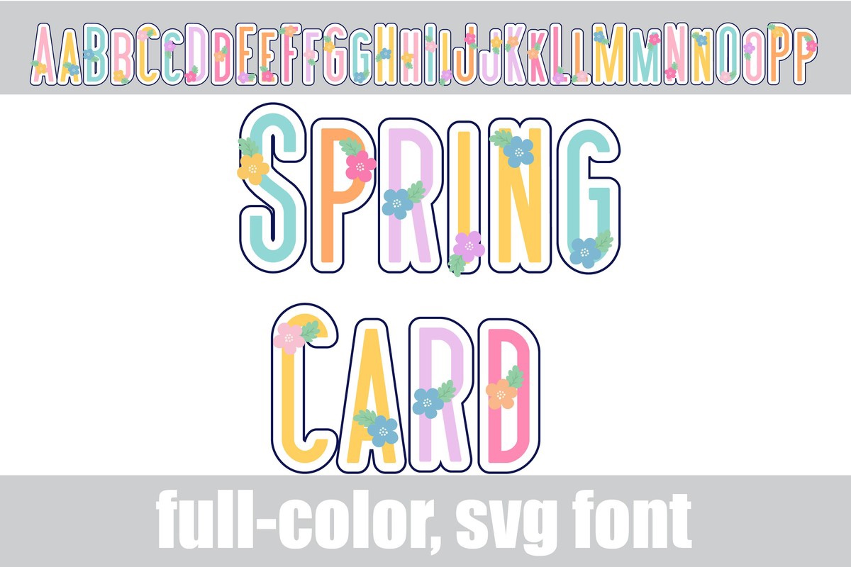 Spring Card CF Font