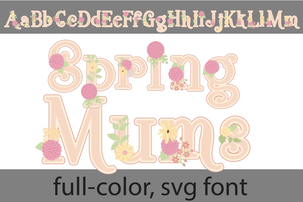 Spring Mums CF Font