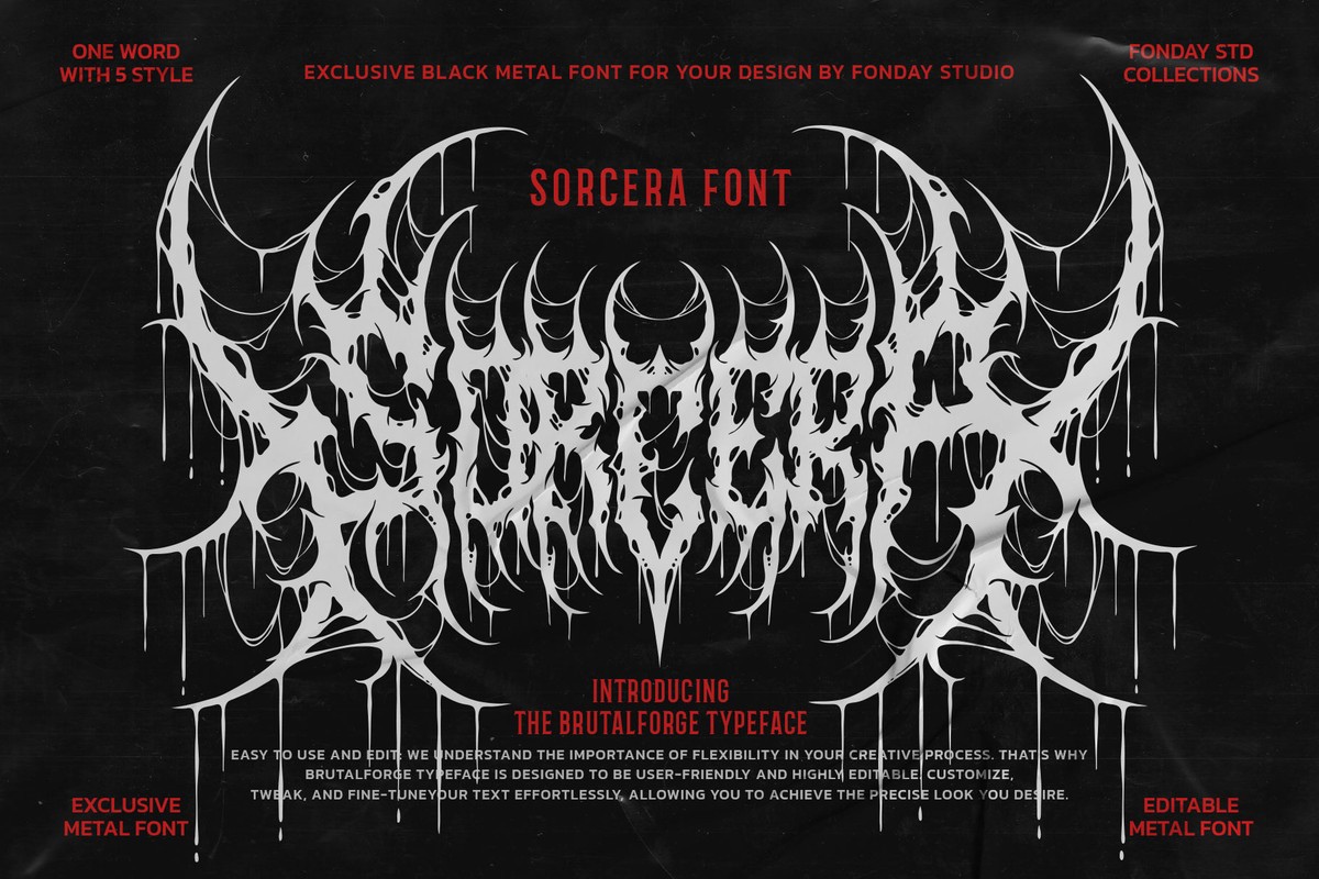 Sorcera Death Metal Font Font