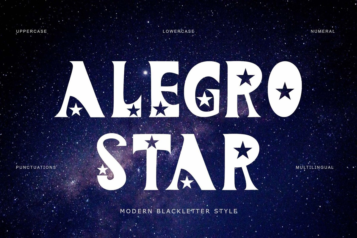 Alegro Star Font