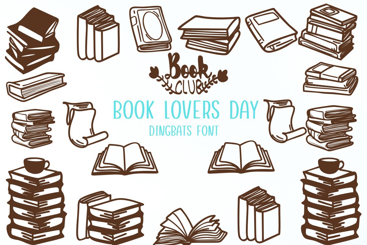 Book Lovers Day Font