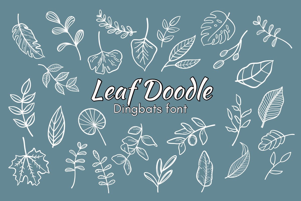 Leaf Doodle Font