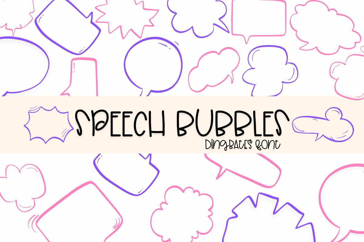 Speech Bubble Font