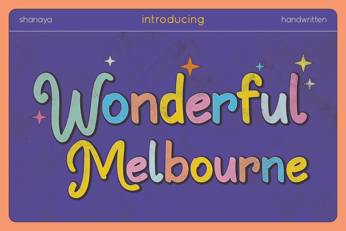 Wonderful Melbourne Font