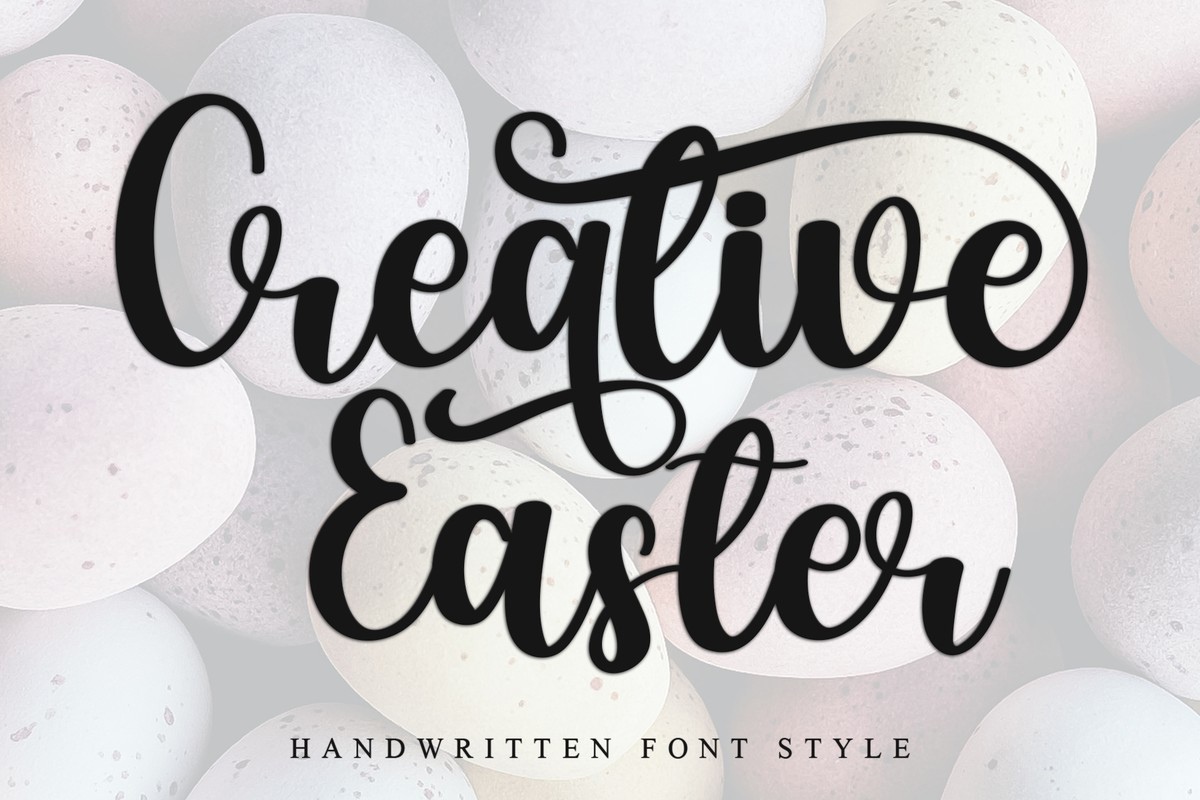 Creative Easter Font