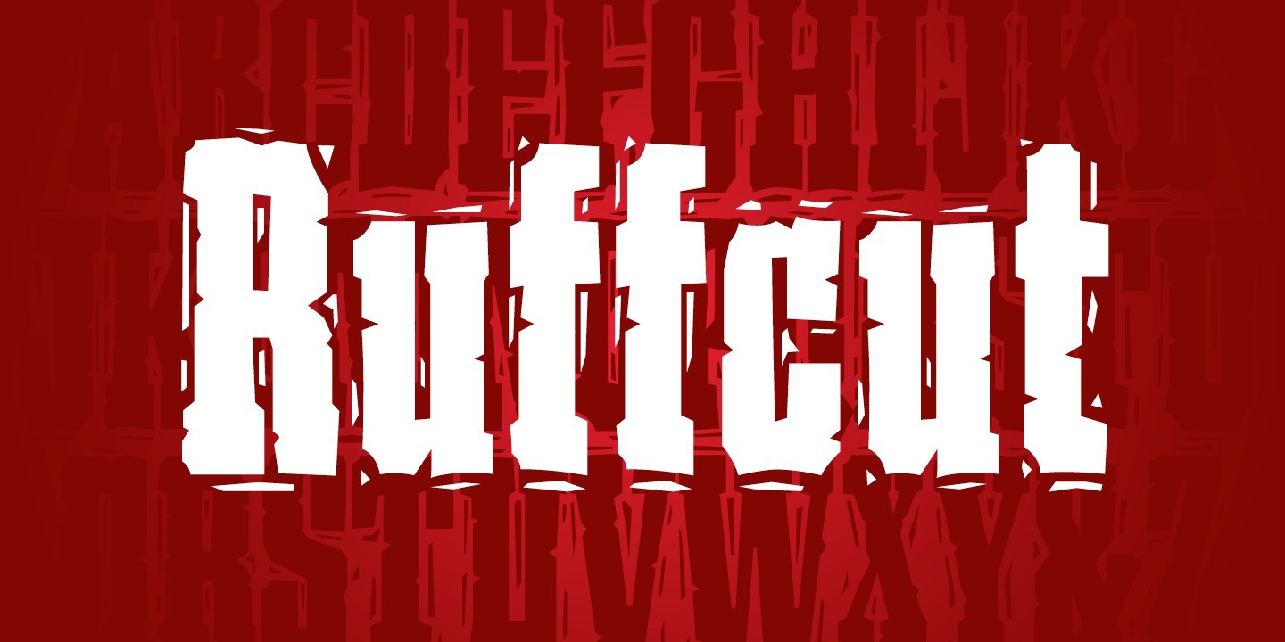 P22 Ruffcut Font