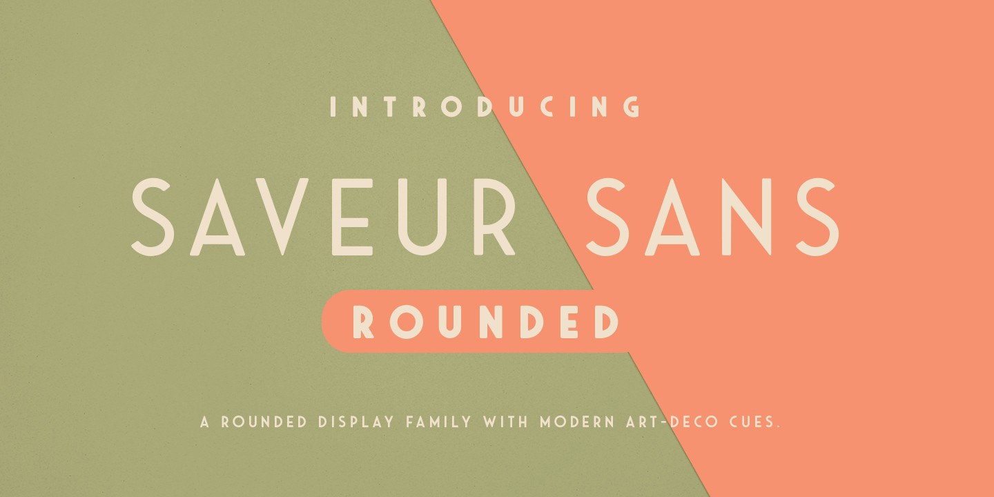 Saveur Sans Round Font