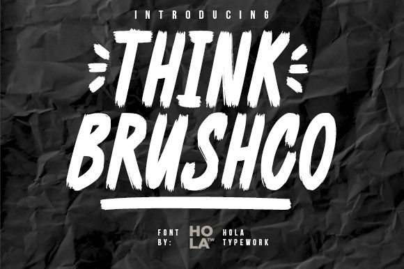 Think Brushco Font