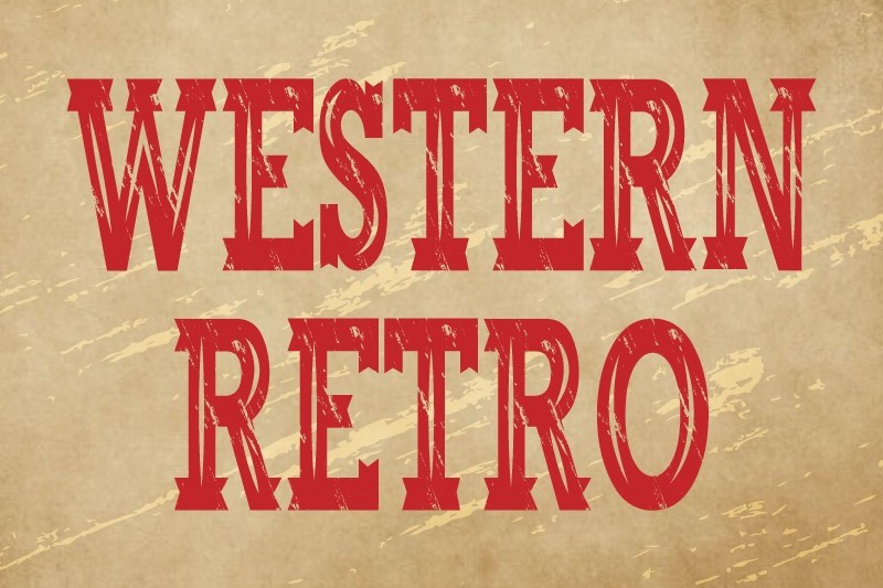 Western Retro Font