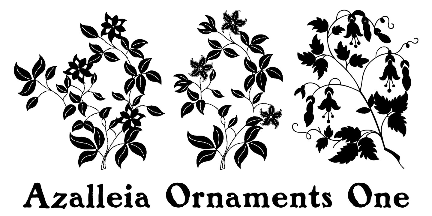 Azalleia Ornaments One Font