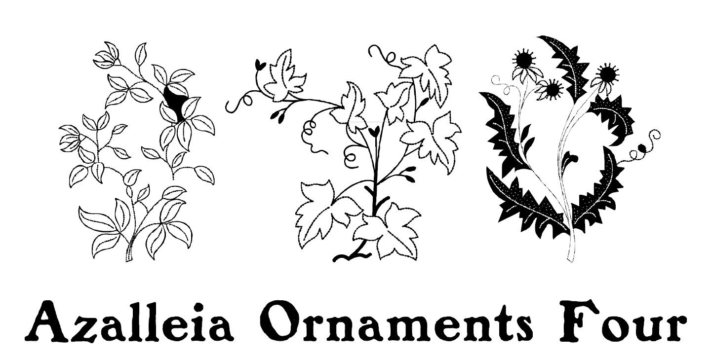 Azalleia Ornaments Four Font