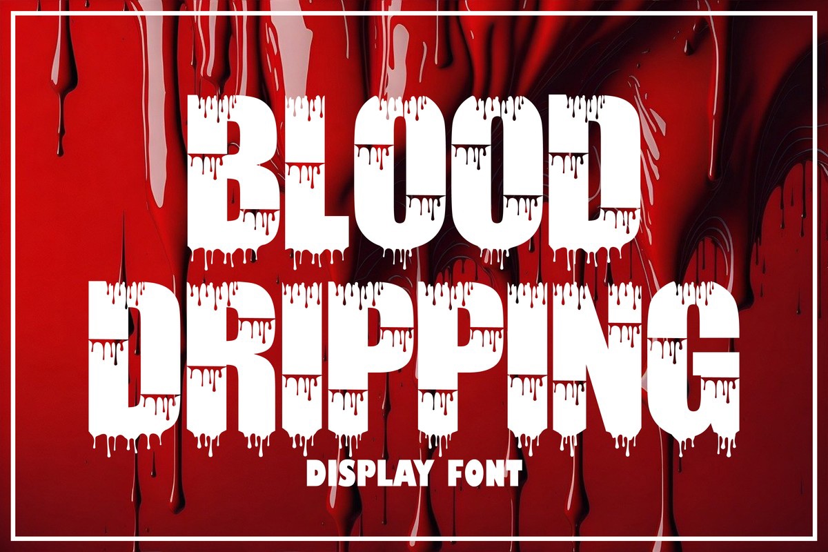 Blood Dripping Font