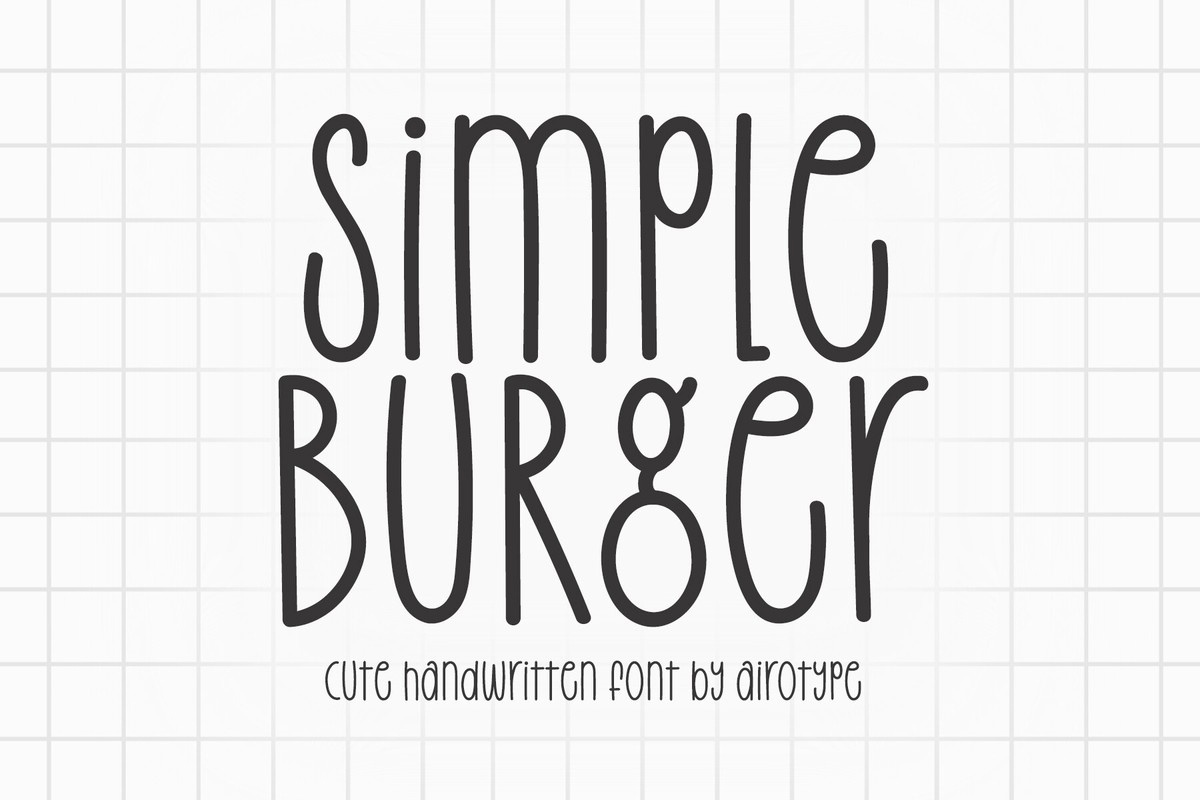 Simple Burger Font