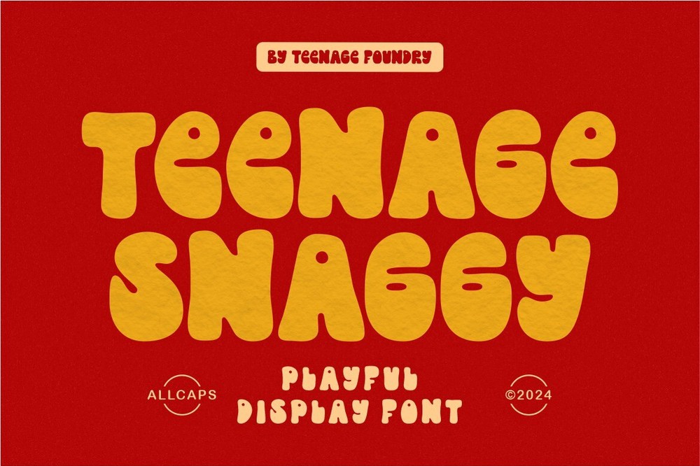 Teenage Snaggy Font