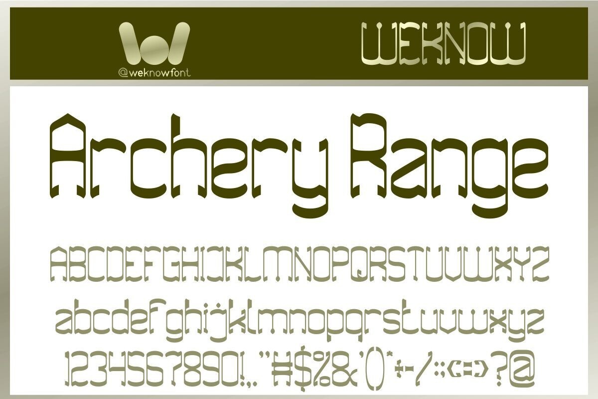 Archery Range Font