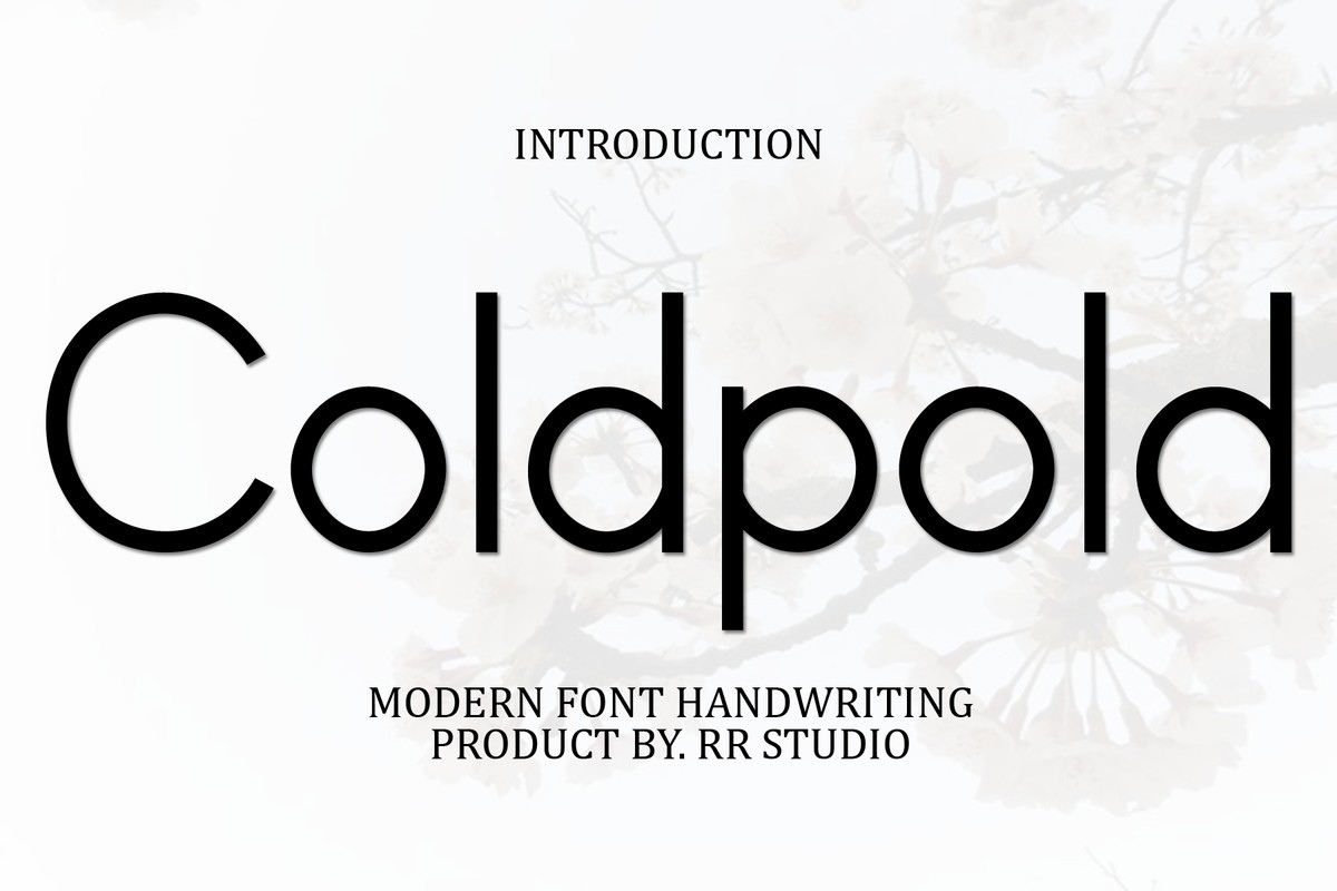 Coldpold Font