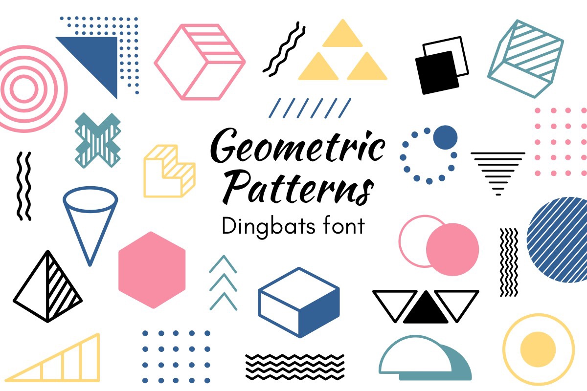 Geometric Patterns Font