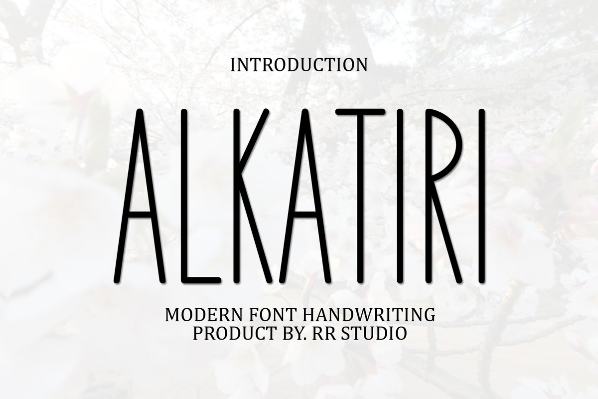 Alkatiri Font