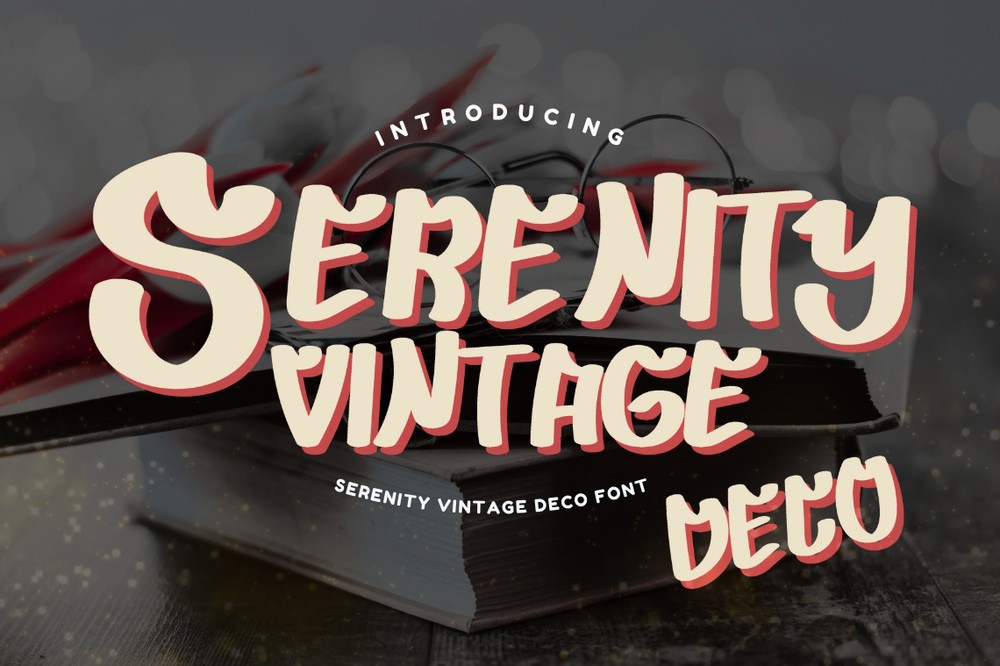 Serenity Vintage Deco Font