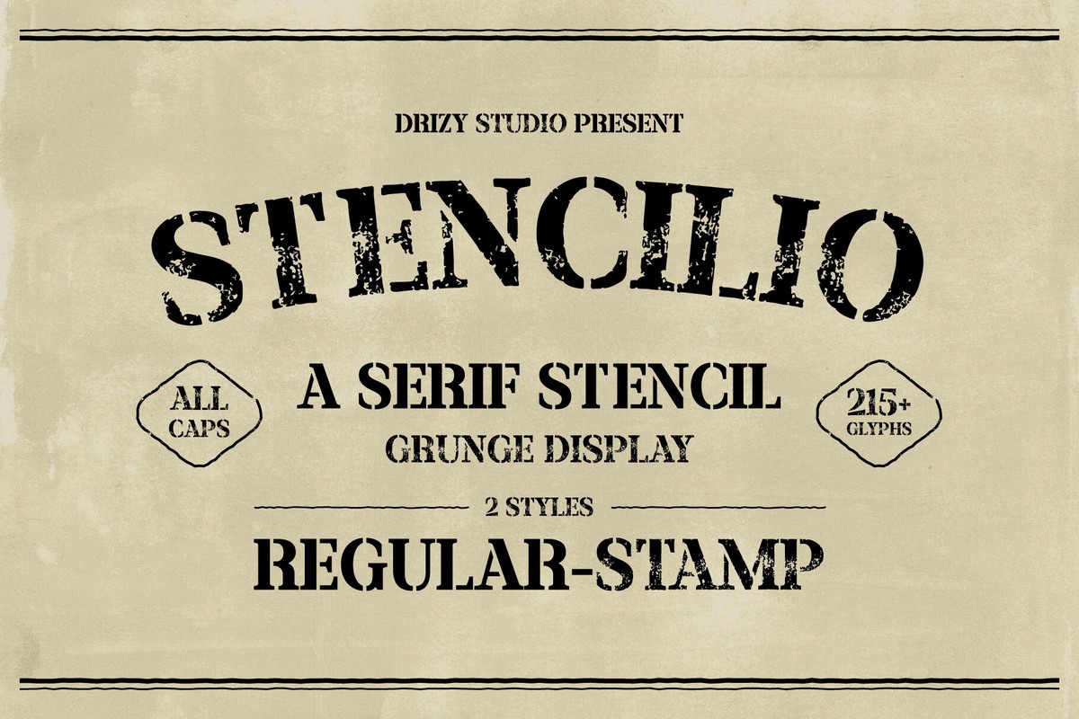 Stencilio Font