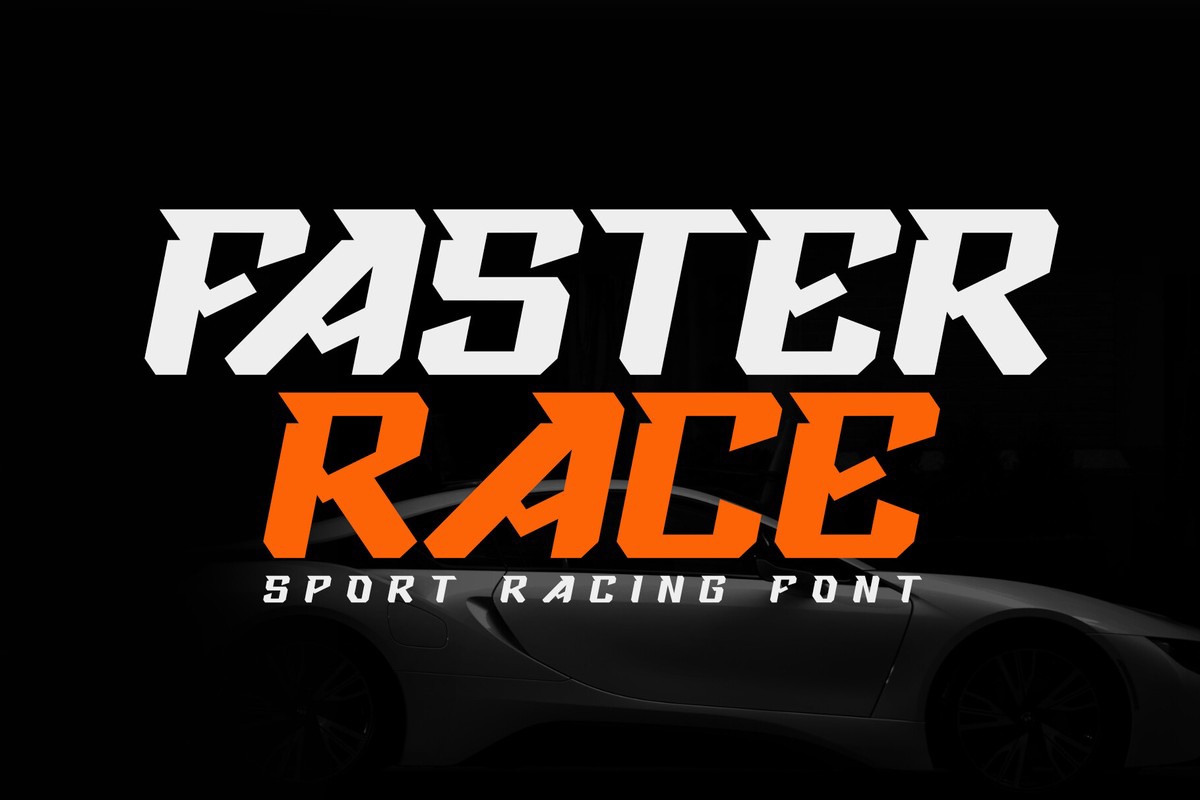 Faster Race Font