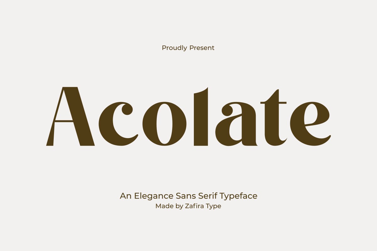 Acolate Font