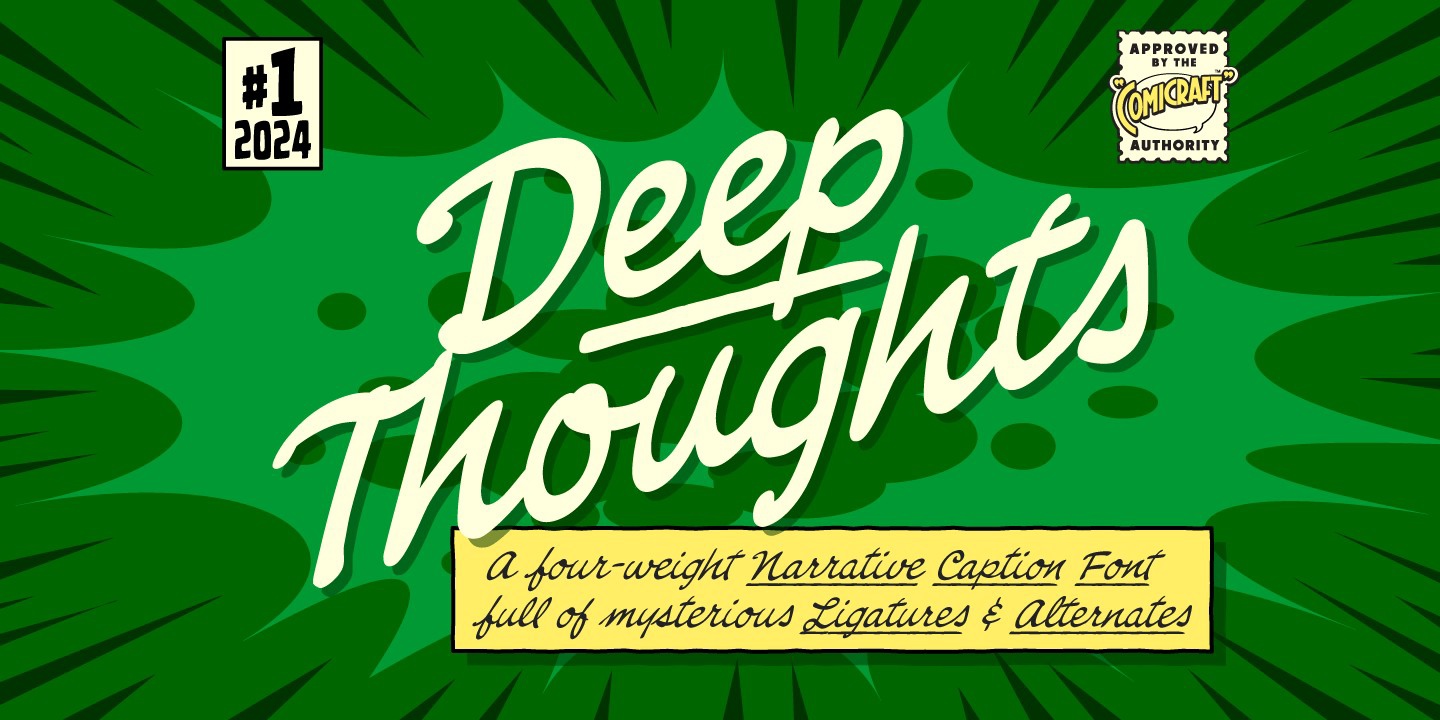 CC Deep Thoughts Font