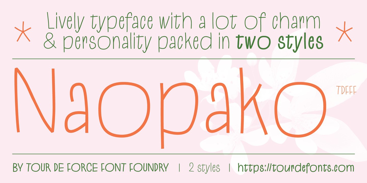 Naopako Font