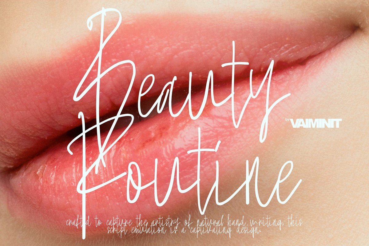 Beauty Routine Font