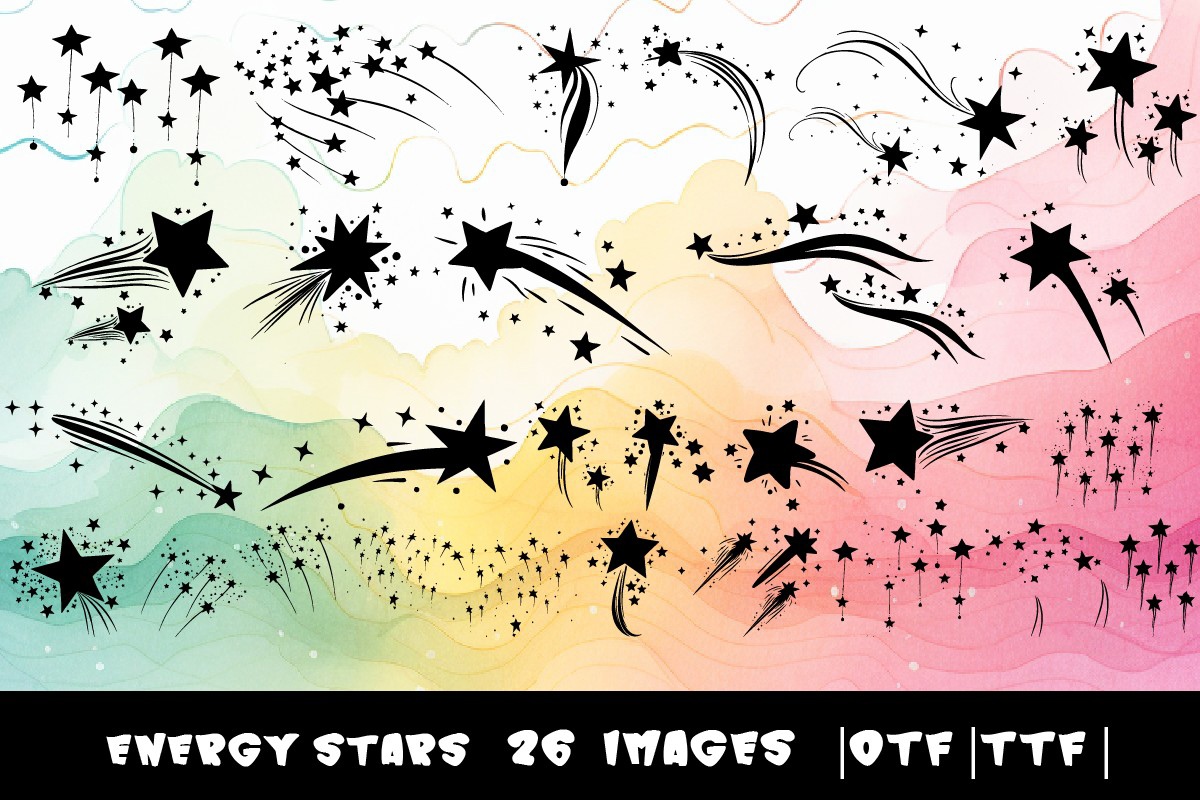 Energy Stars Font