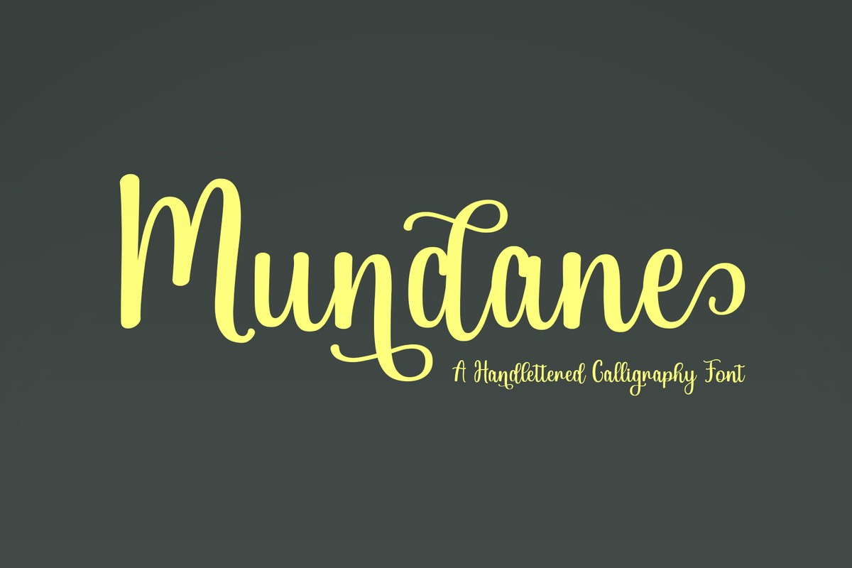 Mundane Font