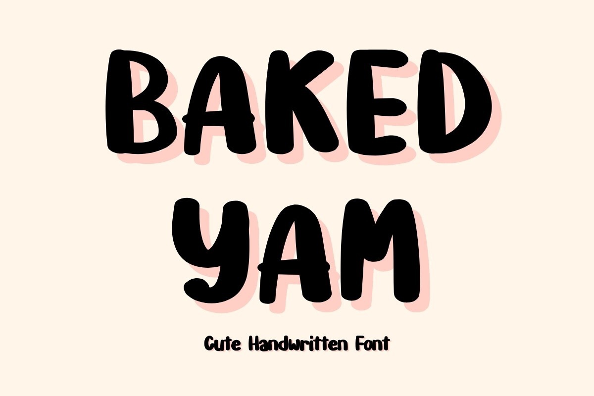 Baked Yam Font