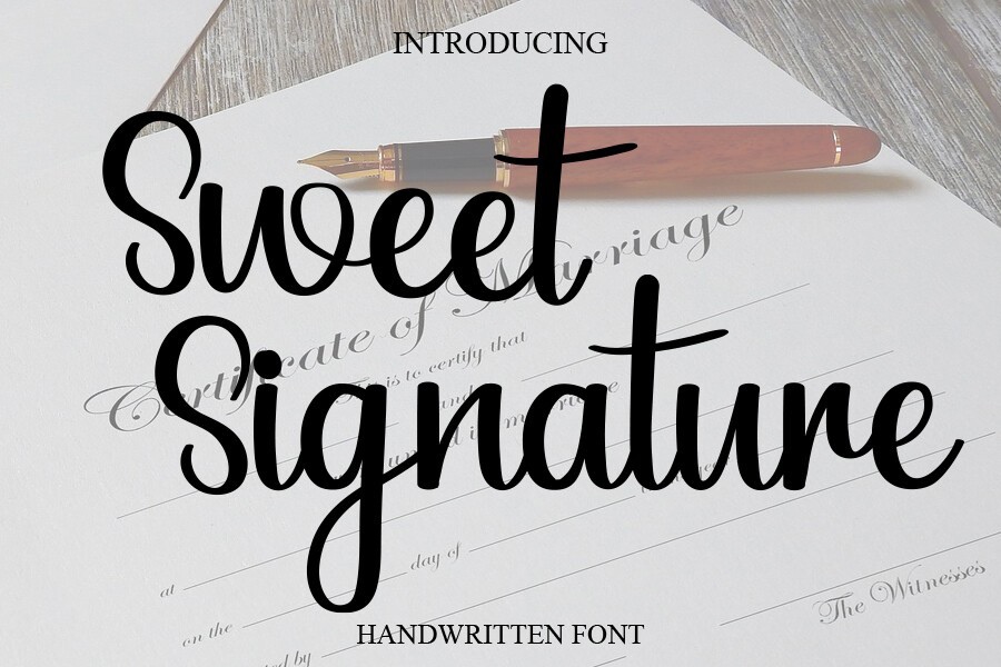 Sweet Signature Font