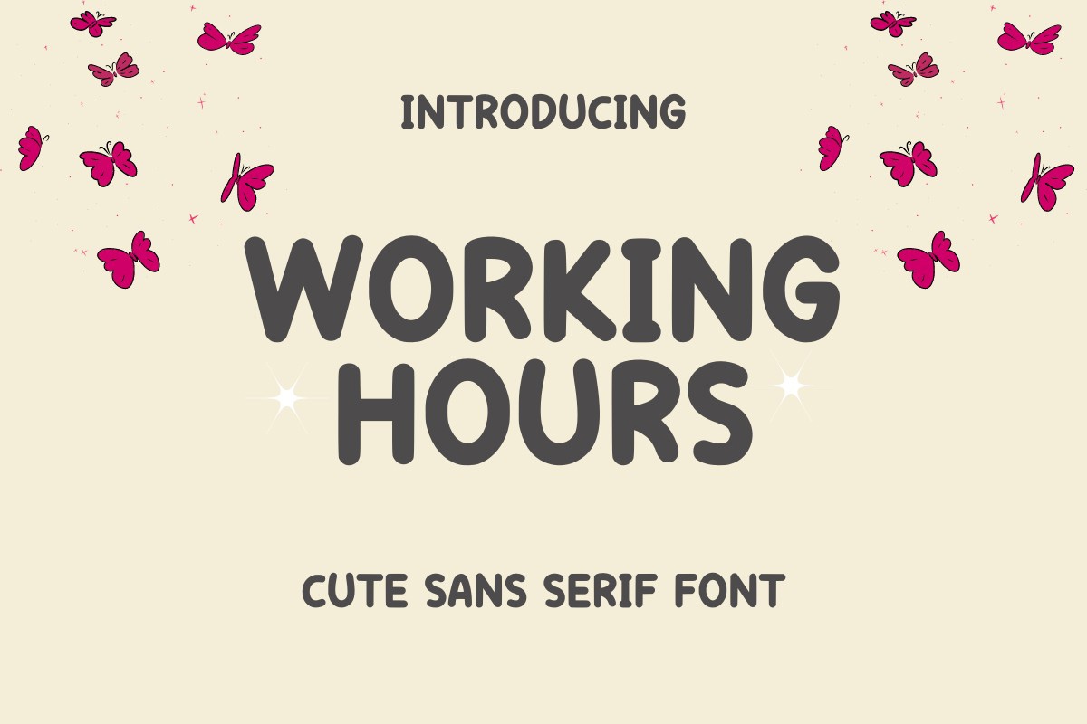 WorkingHours Font