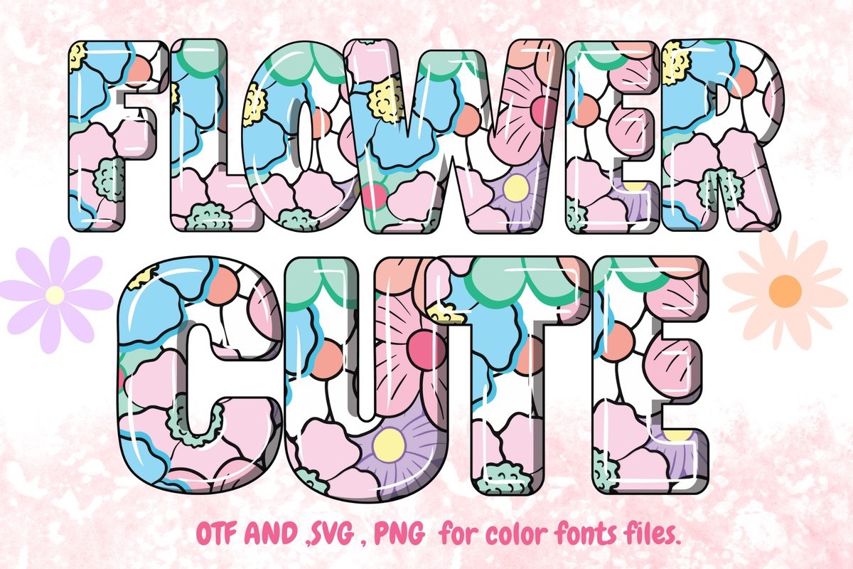 Flower Cute Font