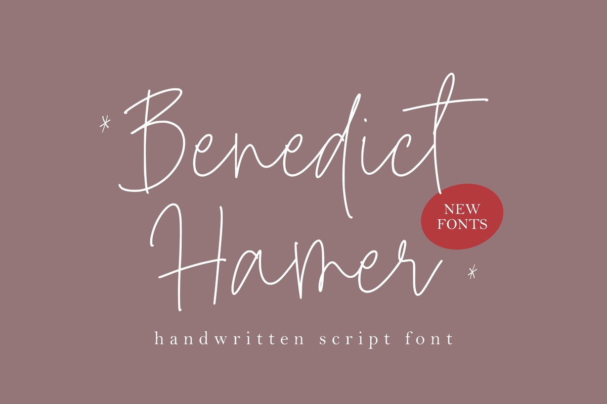 Benedict Hamer Font