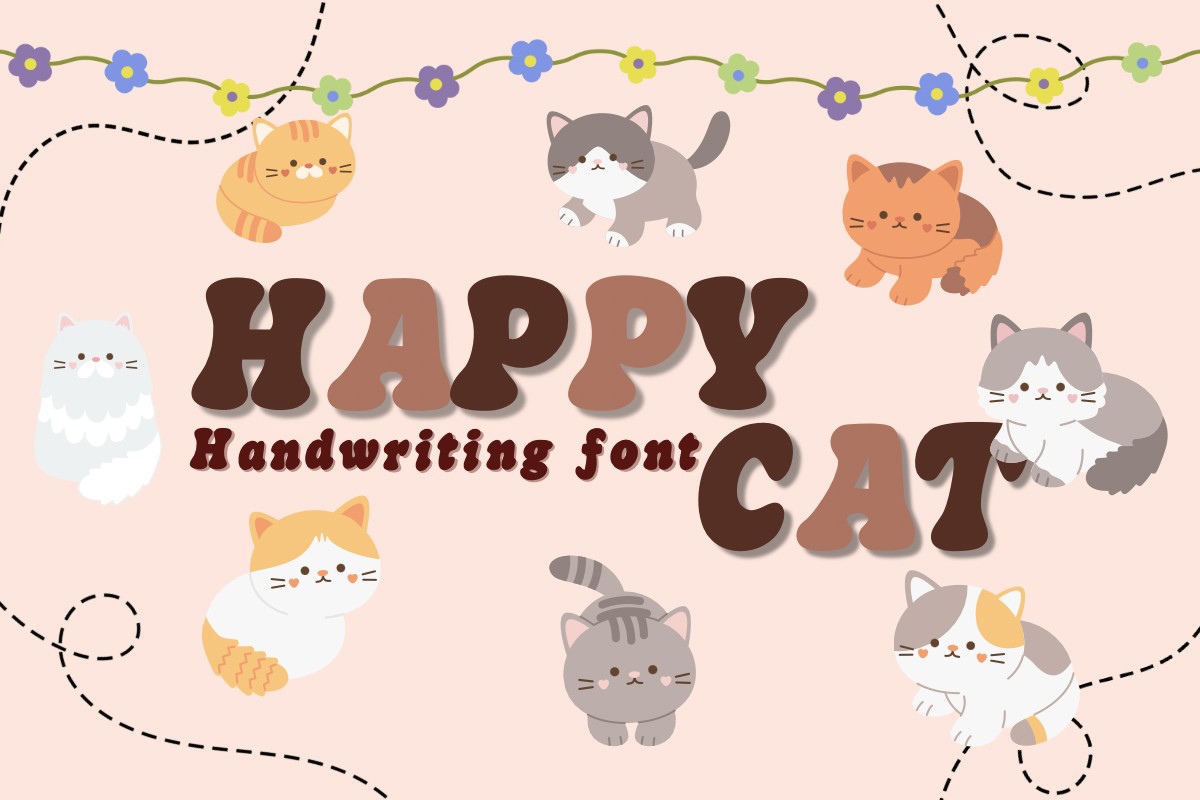 Happy Cat Font