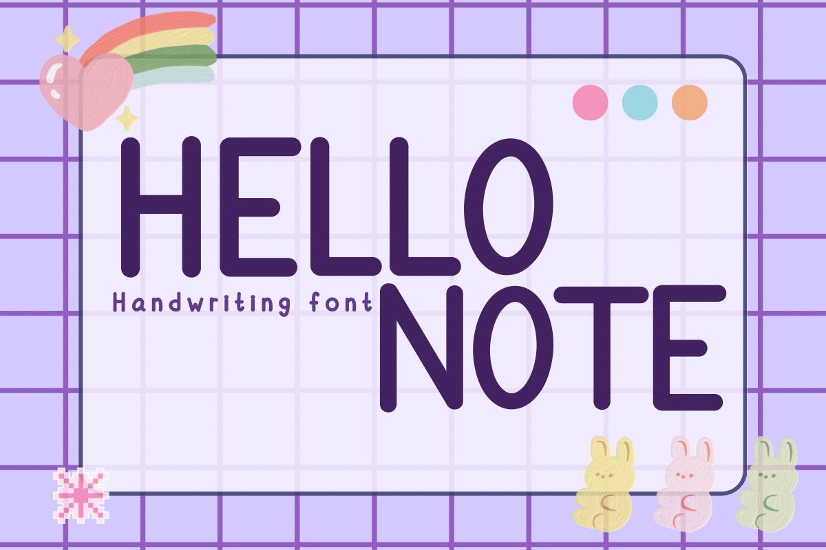 Hello Note Font