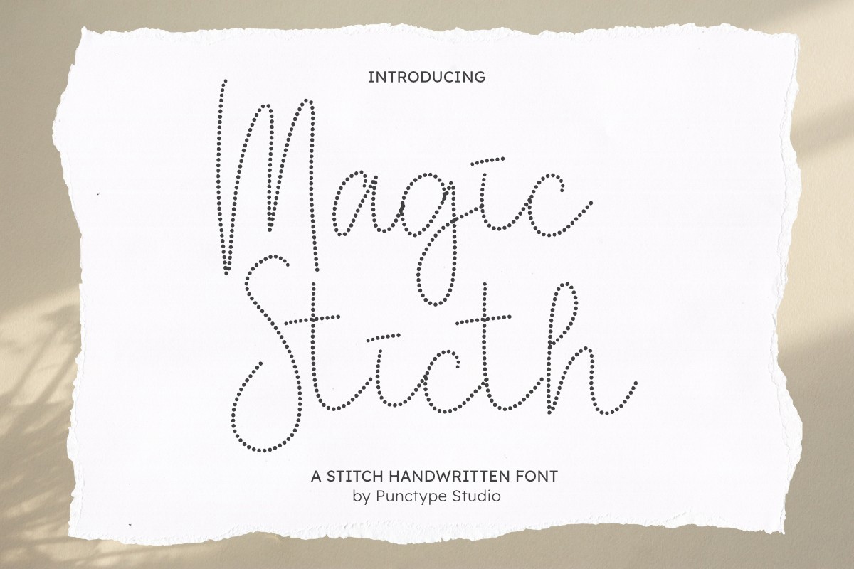 Magic Stitch Font