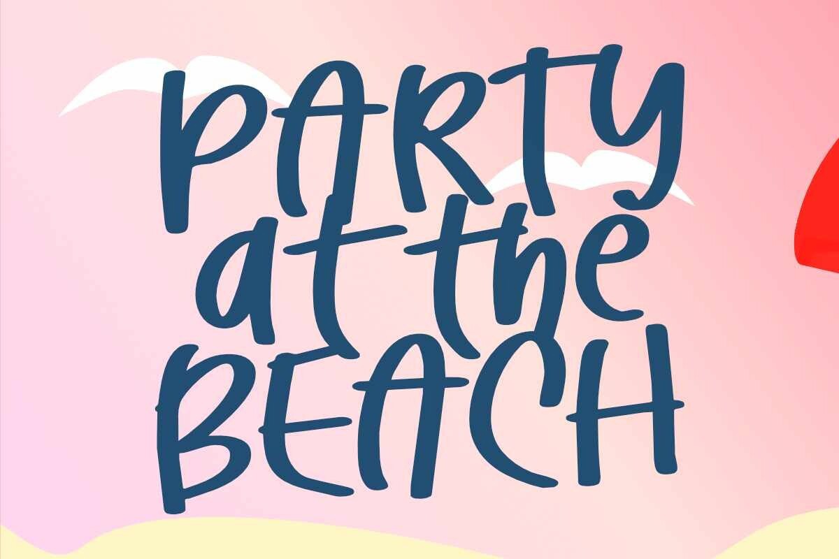 Party at the Beach Font