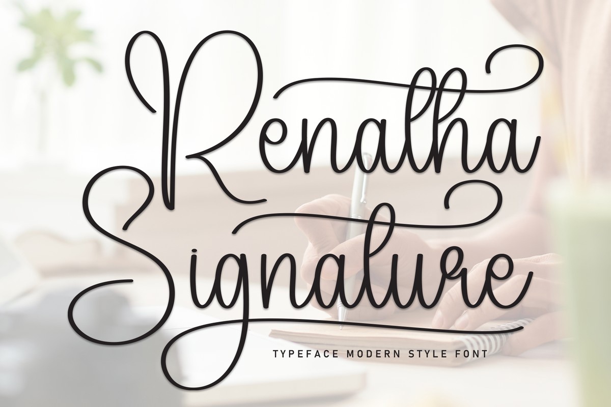 Renatha Signature Font