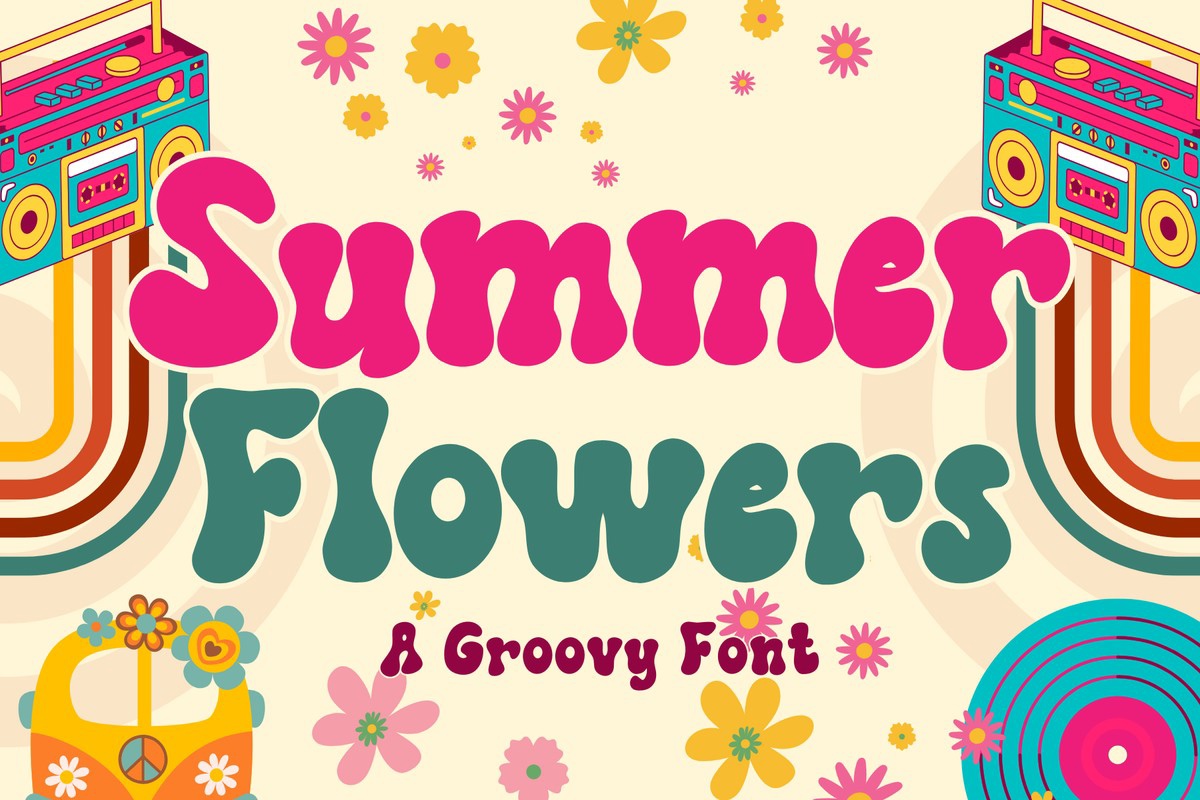 Summer Flowers Font