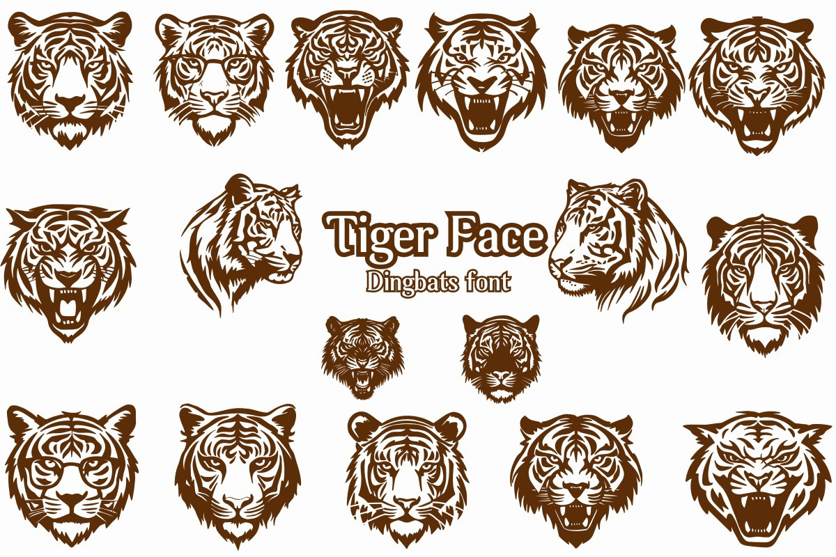 Tiger Face Font